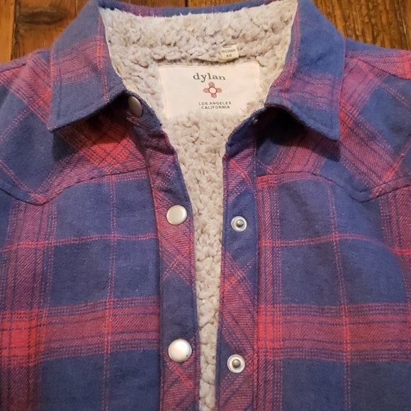 dylan Jackets Coats Dylan Flannel Shirt Jacket Sz Xs Poshmark